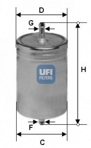 Паливний фільтр UFI 31.583.00 (фото 1)