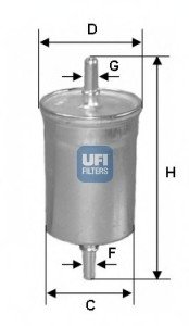 Фільтр паливний UFI 31.722.00 (фото 1)