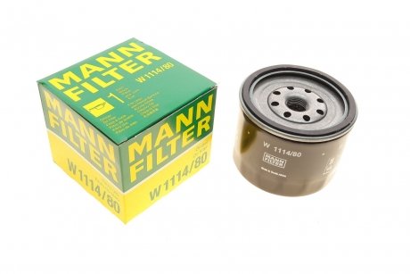 Фільтр оливний MANN-FILTER MANN (Манн) W1114/80