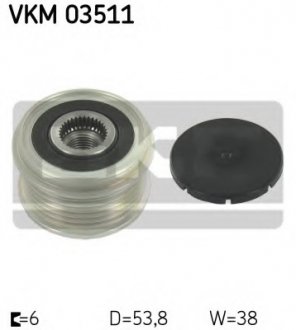 Шкив генератора SKF VKM 03511