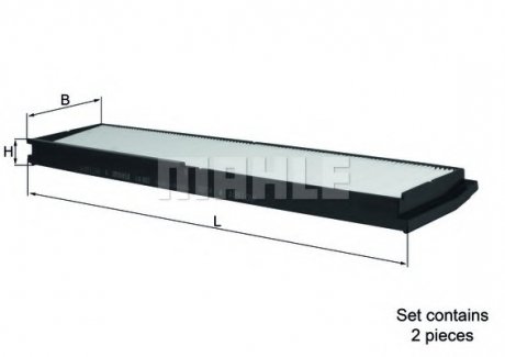 Фільтр салону KNECHT MAHLE\KNECHT LA862/S