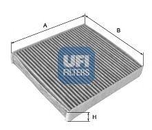 Фільтр салону вугільний UFI 54.199.00 (фото 1)