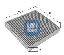 Фільтр, повітря у внутрішній простір UFI 54.119.00