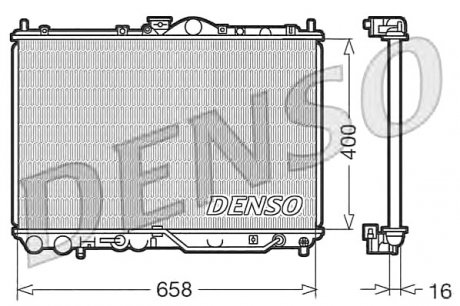 Радіатор охолоджування DENSO DRM45011