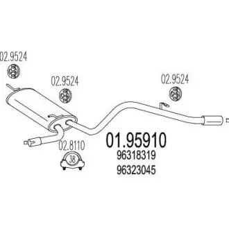 Глушитель MTS 01.95910