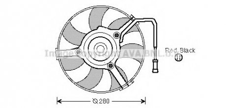 Вентилятор радіатора VW (вир-во) COOLING AVA AI 7504 (фото 1)