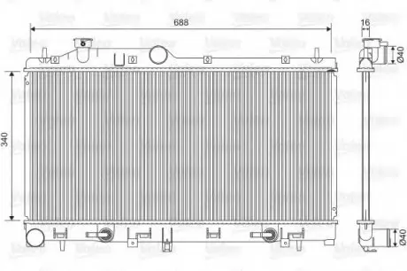 Радиатор VALEO 701554