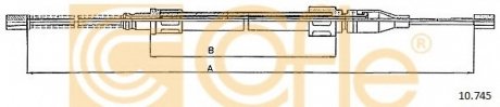 Трос стояночного тормоза COFLE 10.745