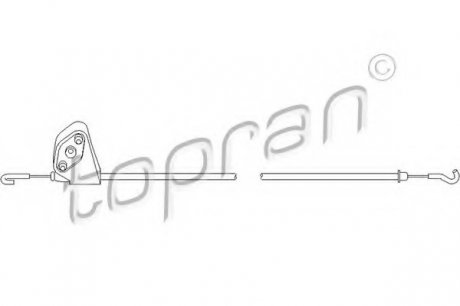 Трос дверной ручки передней правой 109076595 TOPRAN 109076 (фото 1)