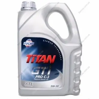 Масло моторное TITAN GT 1 PRO C-3 5W30 4л FUCHS TITAN GT 1 PRO C-3 5W30 4L
