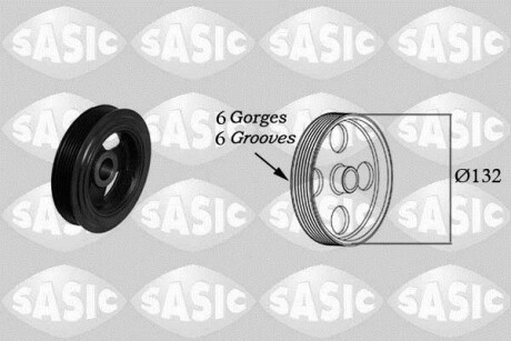 Ременной шкив коленчатого вала SASIC 2156065