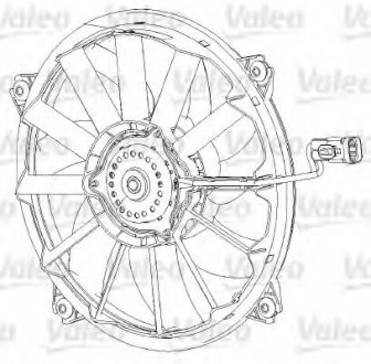 Вентилятор, охолодження двигуна VALEO 696091