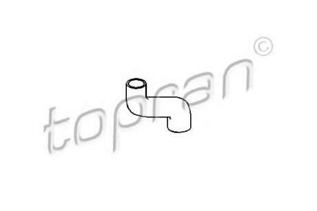 Патрубок системы охлаждения 205721586 TOPRAN 205721 (фото 1)