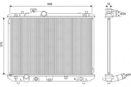 Радиатор системы охлаждения VALEO 701587 (фото 1)