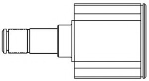 Шрус внутренний Daewoo Tico/Matiz 0,8/1,0 (98-) (нар:22/вн:19) GSP 612001 (фото 1)