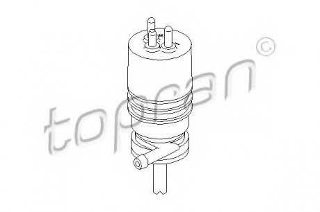 Мотор стеклоомывателя 400117755 TOPRAN 400117 (фото 1)