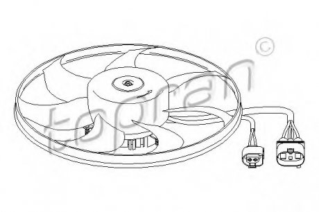 Вентилятор радіатора TOPRAN 111282 (фото 1)
