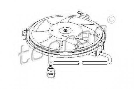 Вентилятор радиатора 110830755 TOPRAN 110830