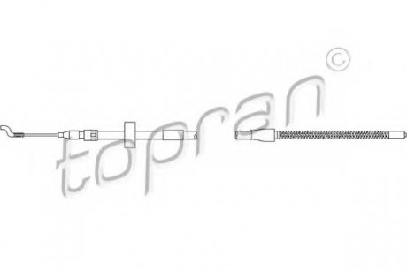 Трос гальмівної системи TOPRAN 104084 (фото 1)