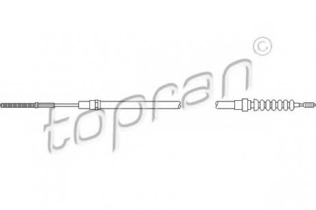 Трос гальмівної системи TOPRAN 103521