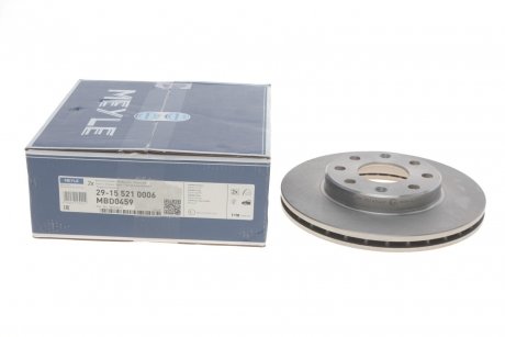Тормозной диск MEYLE 29-15 521 0006