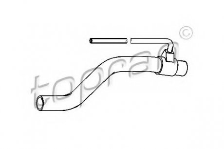 Шланг радіатора (система охолодження) TOPRAN 111978 (фото 1)