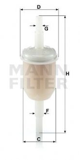 Топливный фильтр MANN WK 31/2 (100) MANN (Манн) WK 31/2 (100)