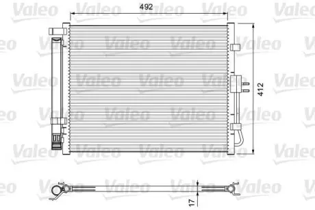 Радіатор кондиціонера VALEO 814402