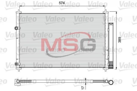 Радиатор кондиционера VALEO 814392 (фото 1)