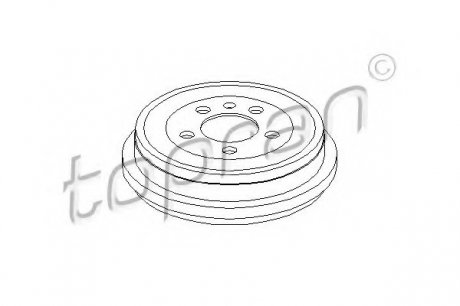 Барабан гальмівний 110039755 TOPRAN 110039