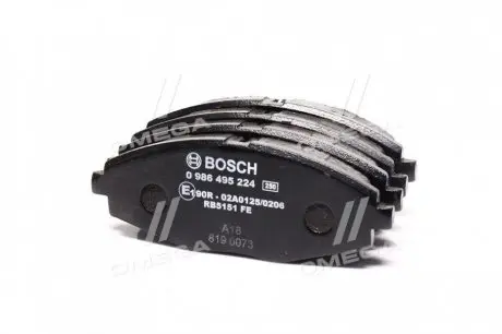 Гальмівні колодки PR2 DAEWOO Lanos BOSCH 0986495224 (фото 1)