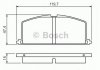 Гальмівні колодки дискові BOSCH 0986468701 (фото 1)