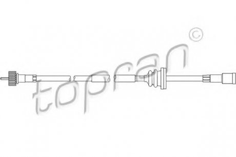 Трос спідометра 202223546 TOPRAN 202223 (фото 1)