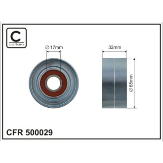 Ролик натяжителя CAFFARO 500029