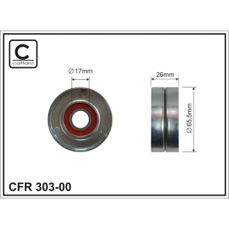 Ролик обвідий 65.5х26х17 CAFFARO 303-00