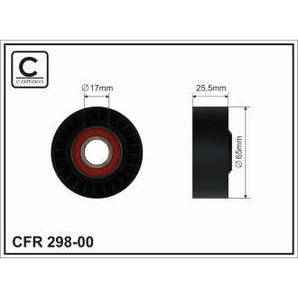 Ролик натяжний CAFFARO 298-00