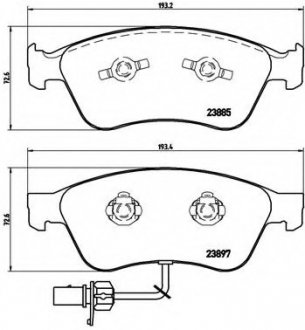 Тормозные колодки P85 087 BREMBO P85087 (фото 1)