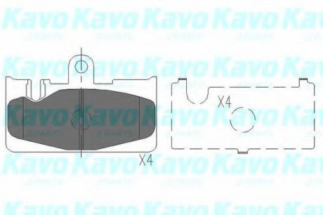 Тормозные колодки KAVO PARTS KBP-9073 (фото 1)