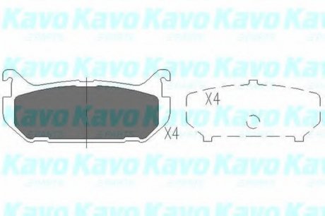 Гальмівні колодки KAVO PARTS KBP-4508 (фото 1)