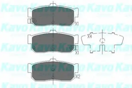 Гальмівні колодки KAVO KAVO PARTS KBP-6512 (фото 1)