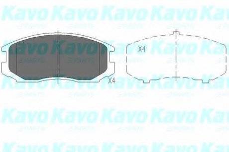 Тормозные колодки KAVO PARTS KBP-5505 (фото 1)