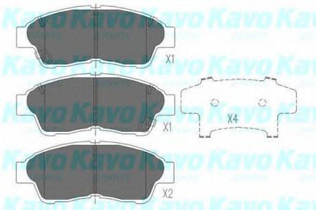 Тормозные колодки KAVO PARTS KBP-9005 (фото 1)
