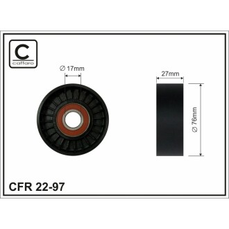 Ролик натяжителя CAFFARO 22-97