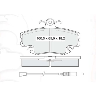 Колодки гальмівні дискові, комплект DAFMI D339SM