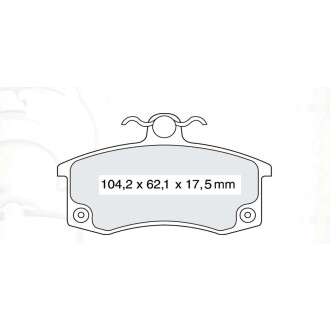 Колодки гальмівні дискові, комплект DAFMI D140SM