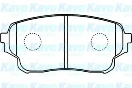 Гальмівні колодки KAVO KAVO PARTS BP-8527 (фото 1)