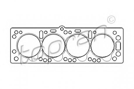 Прокладка ГБЦ 201124016 TOPRAN 201124