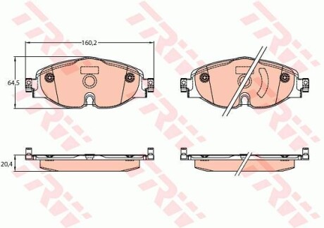 Тормозные колодки TRW TRW GDB2143