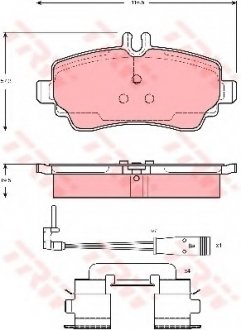 Тормозные колодки TRW TRW GDB1480