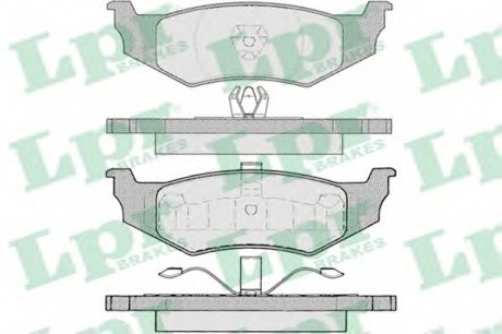 Гальмівні колодки LPR 05P894 (фото 1)